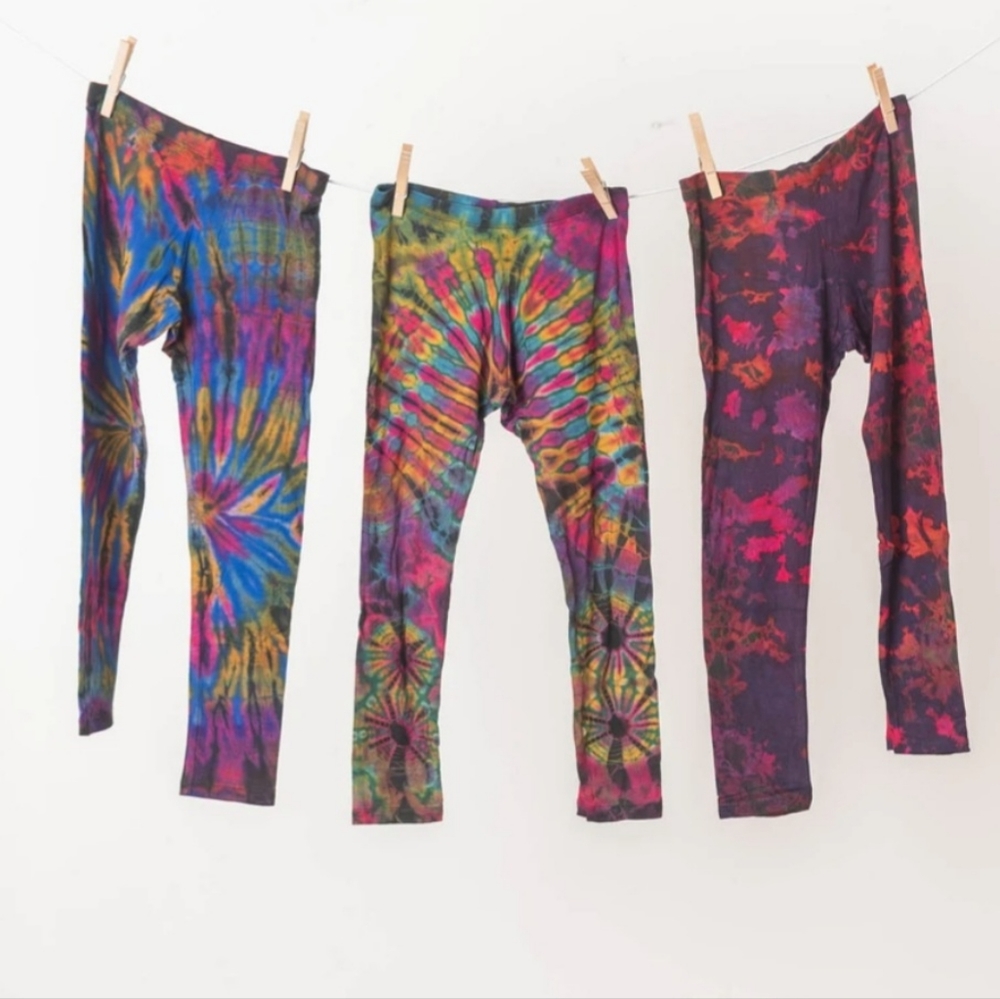 Kids tie dye leggings